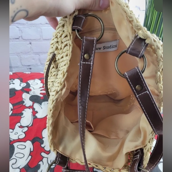 STRAW STUDIOS Straw shoulder bag, tassel detail - Picture 4 of 6